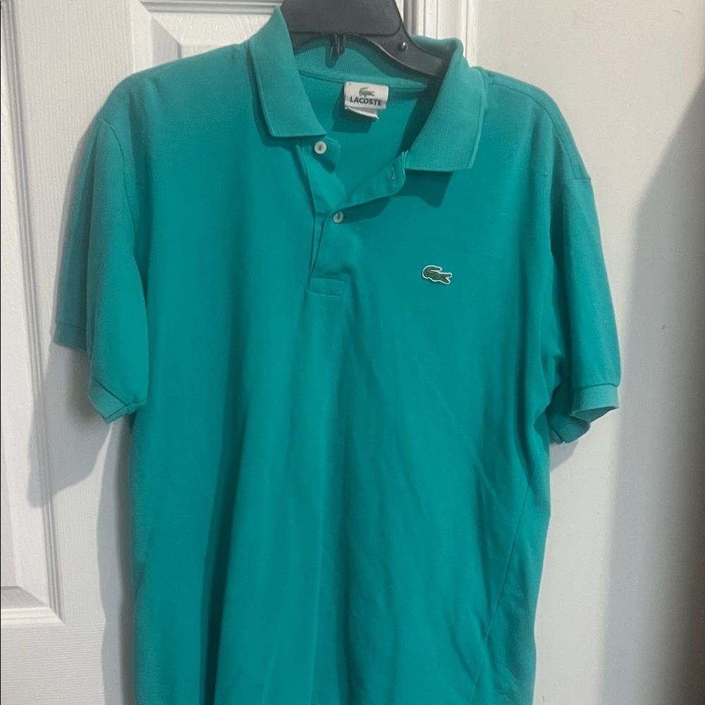 Lacoste Men's Teal Polo Shirt